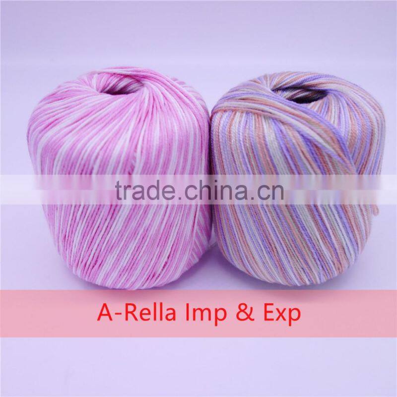 100% acrylic yarn hand knitting yarn in ball dyed for baby knitting yarn
