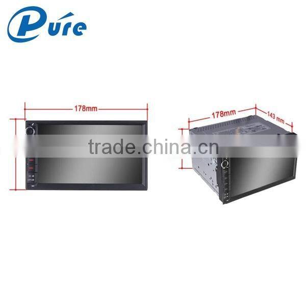 Universal DVD Car GPS Player 2 Din Car DVD GPS Player 7 Inch Player with Bluetooth/GPS Navigation/Car Recorder