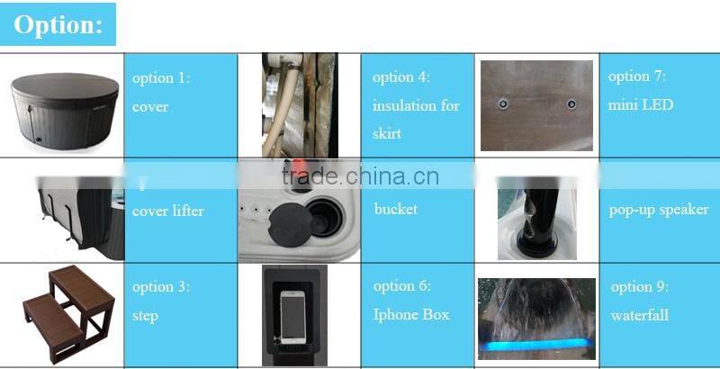 2140mm Big Size 7 Person Hot Sale Acrylic Balboa Hot Tub Spa