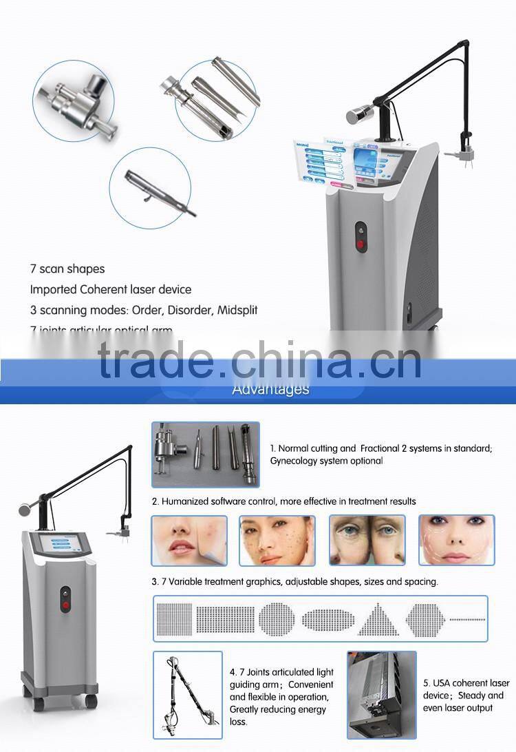 Hottest skin resurfacing vaginal tightening laser/fractional co2 laser cutting machine