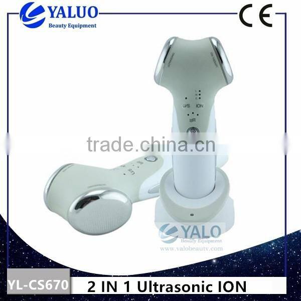 2 IN 1 Ultrasonic Ion Equipment for Face Skin Care