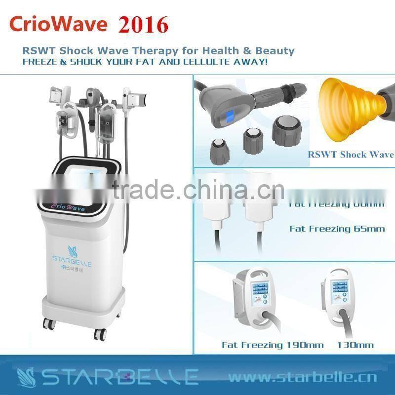 Electrophoresis Ultrasonic Vacuum Fat Freeze Machine With ESWT
