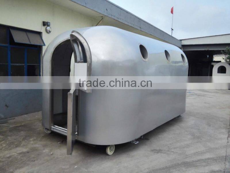 2015 Shanghai jiexian silver colored JX-BT400 best portable christmas mobile food truck