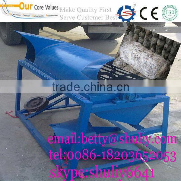 fungus bag crusher/waste mushroom bag separating machine/Fungus Bag Separator machine