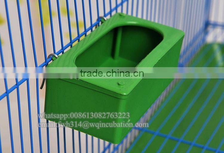 Plastic Bird Feeders Fruit Food Fork Install Cage Accessories