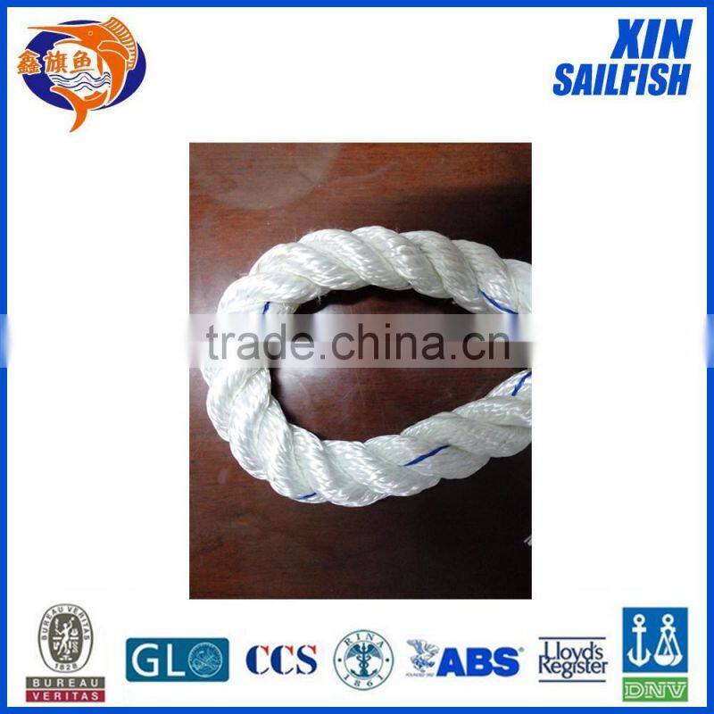 high quality 8 strand nylon hawser rope for marine use