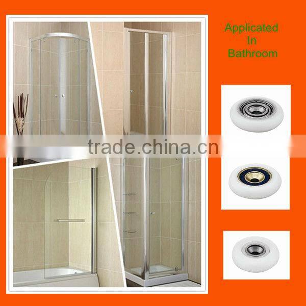 2013 noiseless working and rustproof glass shower door rollers for brazil