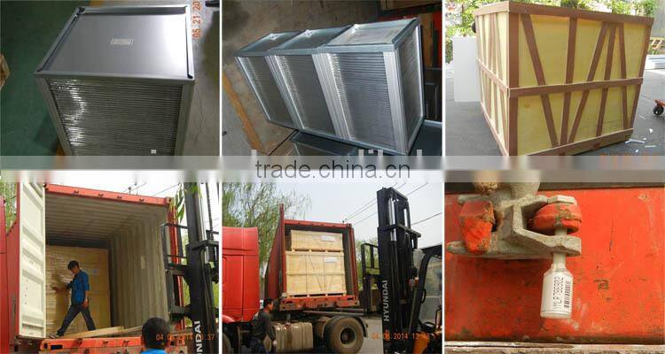 Aluminium foil clean air heat transfer core