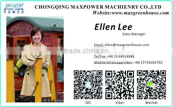 Negative-Pressure Fan Galvanized steel frame greenhouse