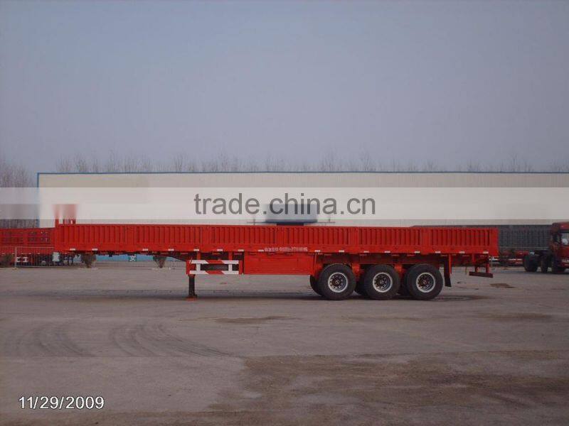 low price 24 tons drop side semi trailer