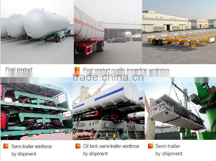 3 axle container tipping trailer, box stake semi trailer