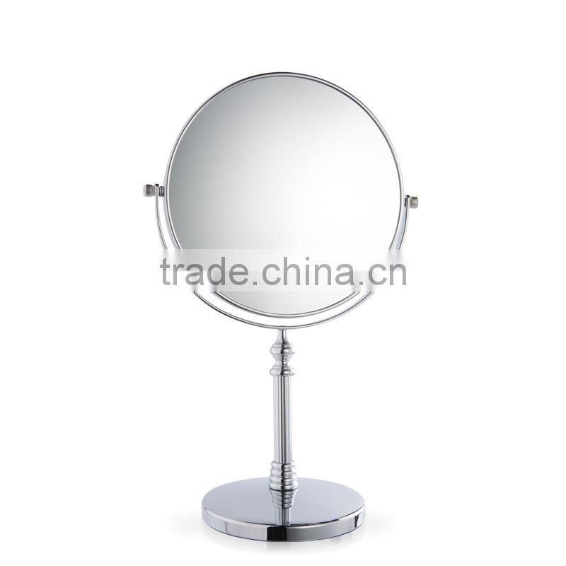 High quality metal electric magnifying desktop makeup mirror, double sides cosmetic mirror