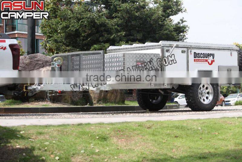 Hot selling outdoor off road hard floor camping trailer