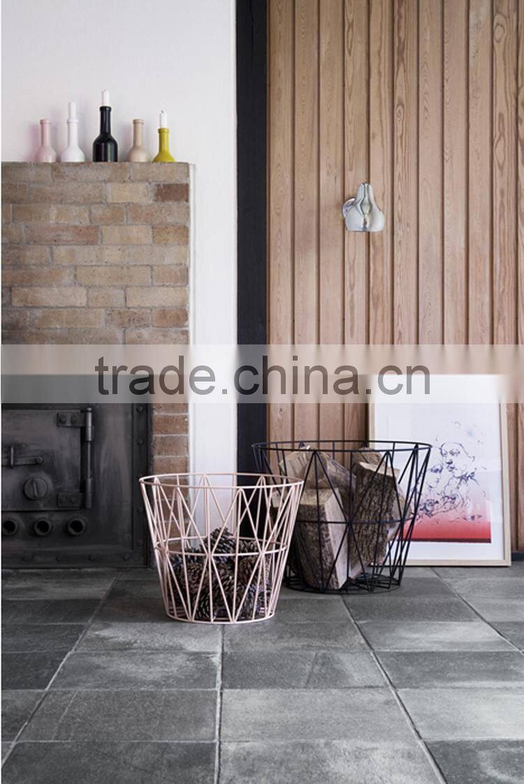 2016 new product wholesale painted finished home goods wire storage basket