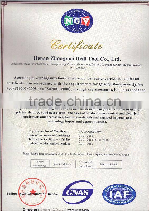 diamond bit/tricone bits for mining