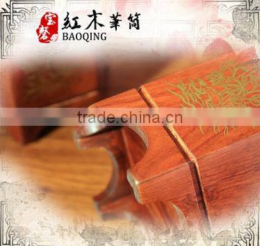 chinese style wood brush pot