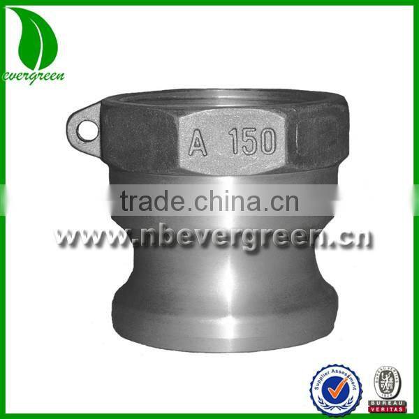 High quality PVC layflat hose camlock connector aluminium adaptor