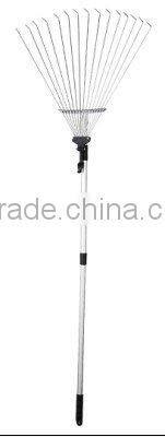 Collapsible Lawn Rake with handle