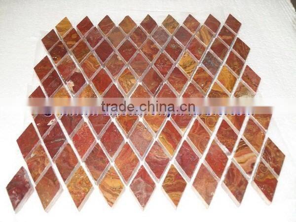 2017 new arrival MULTI RED ONYX MOSAIC TILES COLLECTIONS