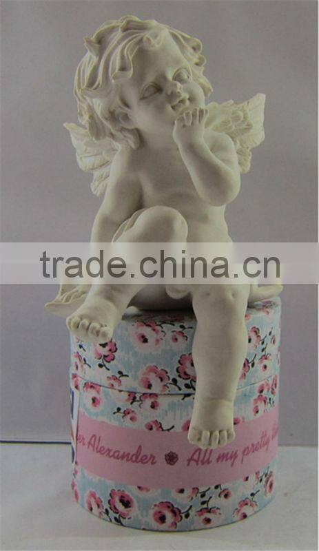 Decorate sitting mini angel statue