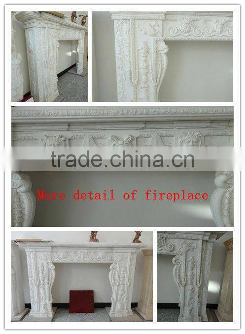 Luxury Marble Fireplace Mantel In Stock