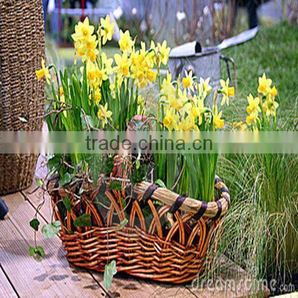 HOT 100%Handmade Natural flower girl basket