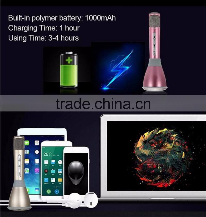 wireless bluetooth Mini Personal Portable Karaoke KTV Mobile Microphone Mini portable Karaoke microphone for Smartphones