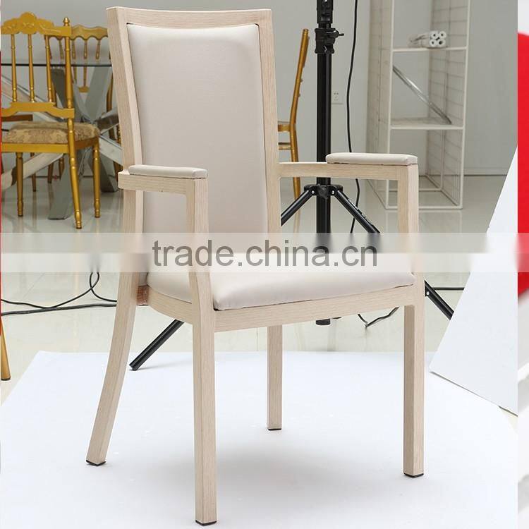 White leather cheap waiting room chair with comfotable back