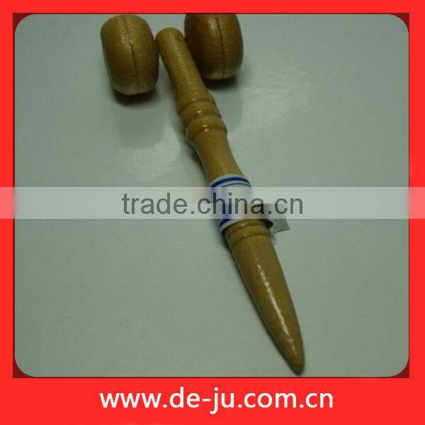 Small Pen Massager Neck Scrubber Wooden Scrub