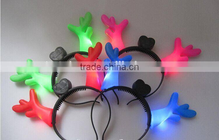 Christmas Gifts Santa LED Deer Horn Design Headband, Santa Clause Gifts For Kids, LED Christmas Decoration Kids Deer Headbands