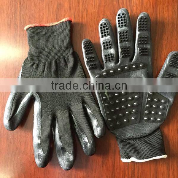 Pet care grooming glove ,Dog care grooming glove ,Dog massager grooming glove