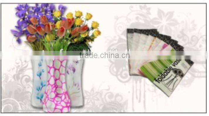 plastic folding vase/folding flower vase/plastic flower vase