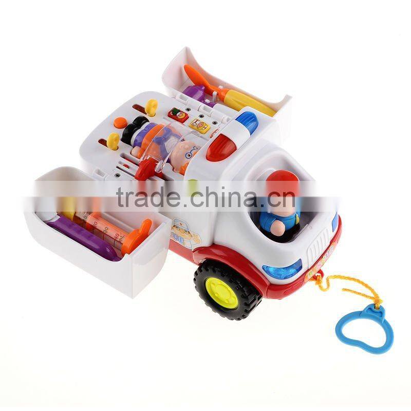 Supply fashion plastic kids ambulance toys small order