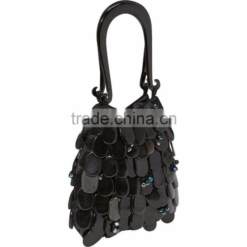 High quality best selling Bamboo Leaf Shell (Horn) Evening Bag from vietnam