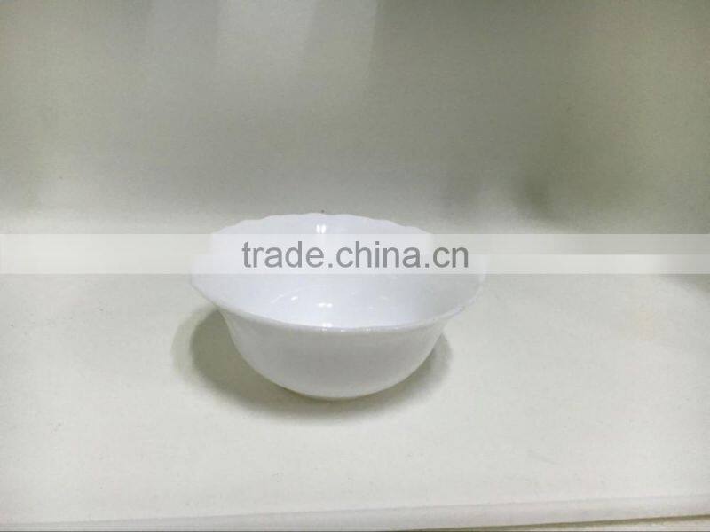 2016 wholesale popular opal tableware white bowl