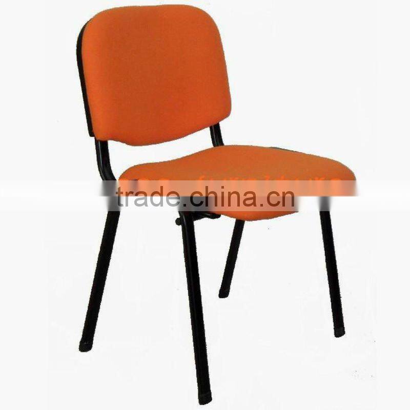 Black metal leg stacking student chair (6327)