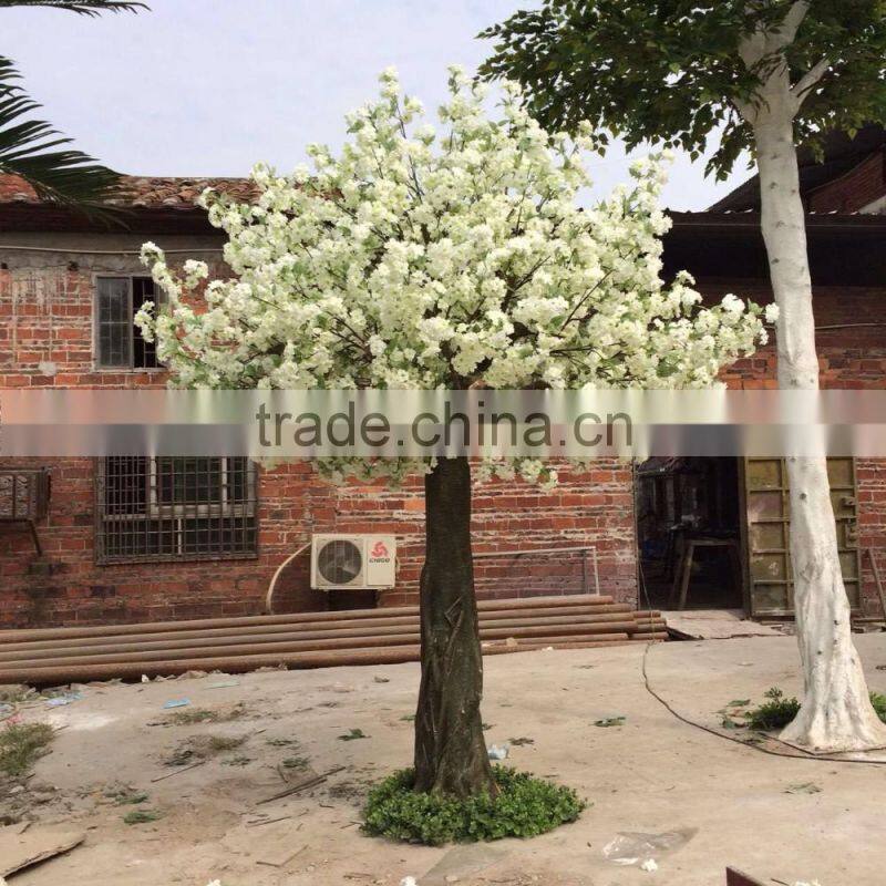 Artificial white cherry blossom tree for wedding landscape decoration