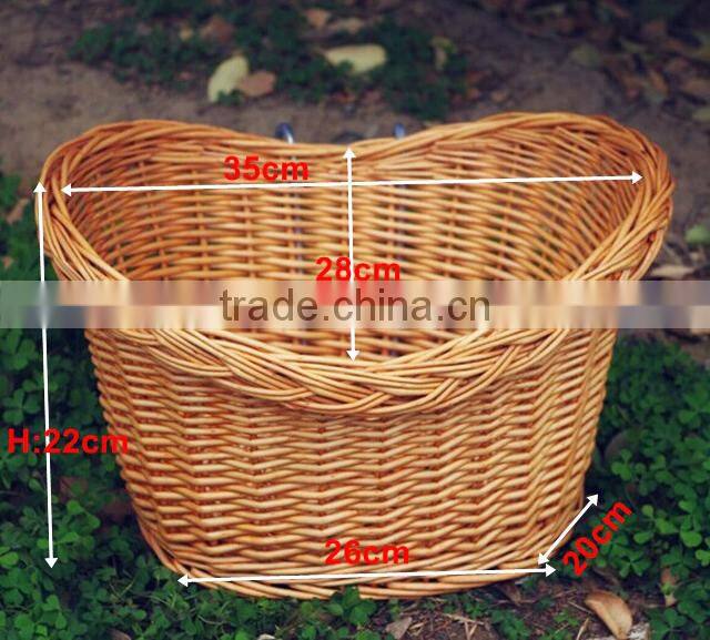 Bicycle front basket wicker bicycle basket bicycle basket