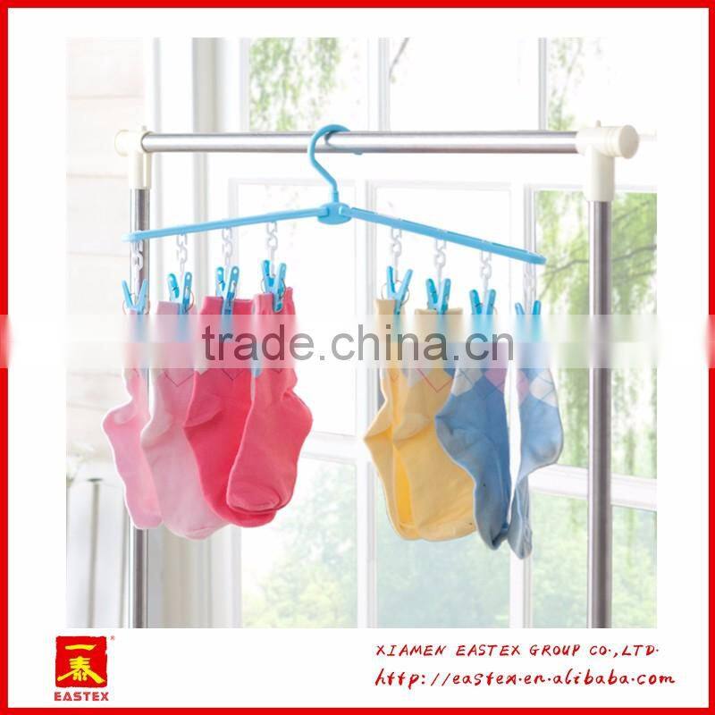 Multifunctional and adjustable folding clothes hanger rack