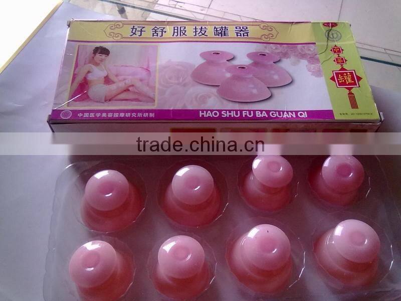 Hot Sale Traditional Chinese silicone Cupping Set|Massage Therapy Suction Apparatus silicone Cupping