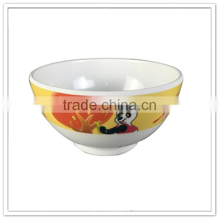 Safety lion & panda printing 4.5" children insulated bowls for hot foods