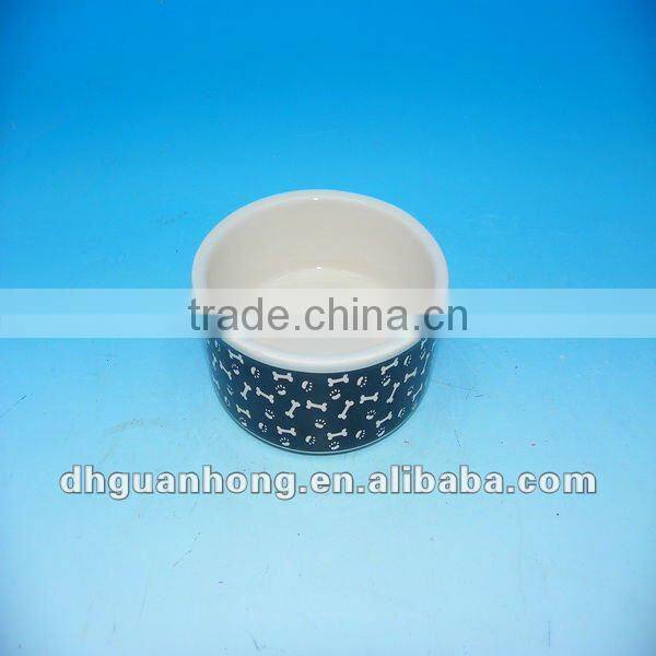 Ceramic dog bowl