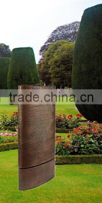 golden big oval ball shape fiber glass water fountain