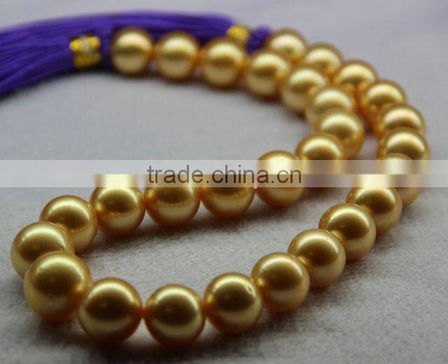 wholesale 10-11mm golden south sea pearl strands