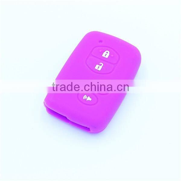 5 buttons silicone car key shell jacket for toyota