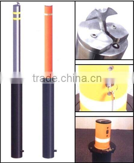 Cheap Stainless Steel Retractable Bollard With Manual Release Key