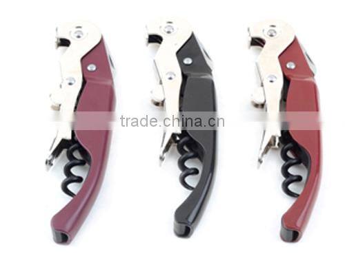 A45-0034 High Quality Corkscrew Plastic Handle Wine Bottle Opener