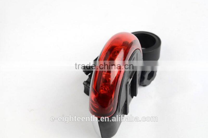 2016 hot Cycling Bicycle Bike 5 LED Red Rear Tail Back UFO 180 Round Warning Lamp Light