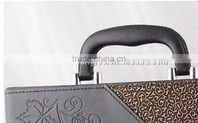 Eco-Friendly Customized Pu Wine Packaging Box