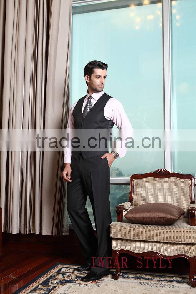 Stripe notch lapel 3pcs business suits for man/ suit men